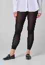 Collant pour femme en laine et soie sans pied couleur noir