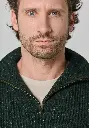 Pull homme en laine et soie col camionneur couleur vert