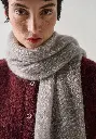 ​Echarpe femme en mohair et soie couleur gris