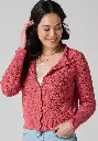 Gilet femme 100% coton biologique couleur rose