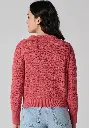 Gilet femme 100% coton biologique coupe droite maille crochet