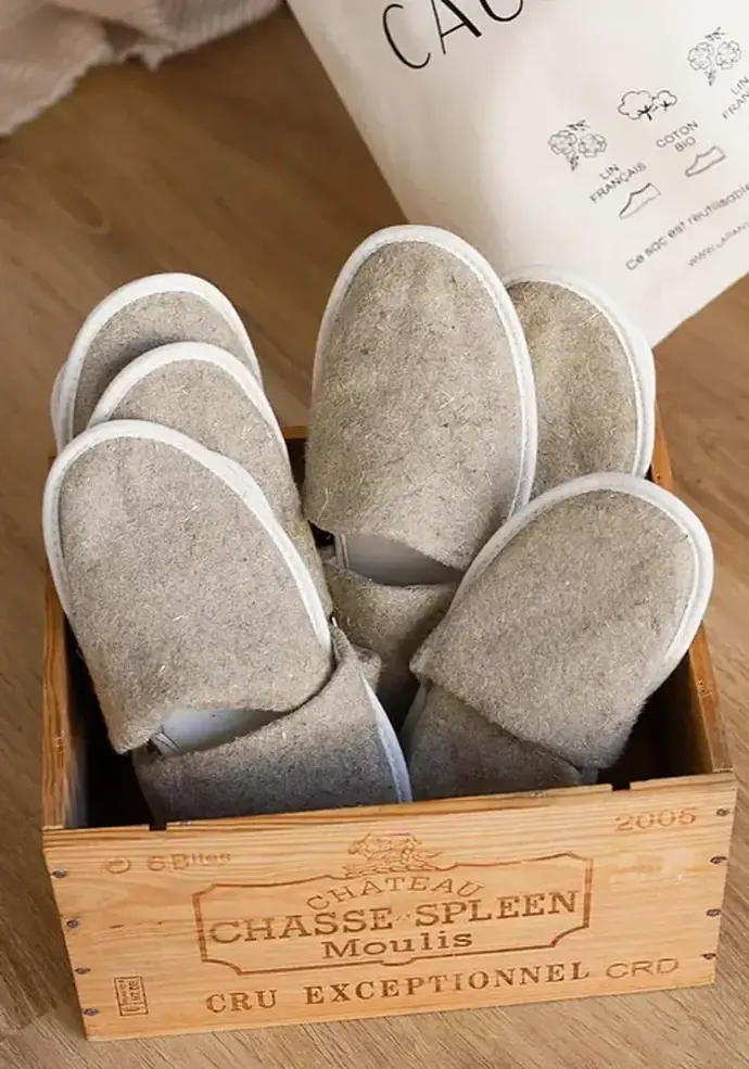 Pack pantoufles invités 6 paires pour femmes et hommes