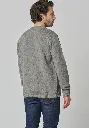 Pull laine col rond homme