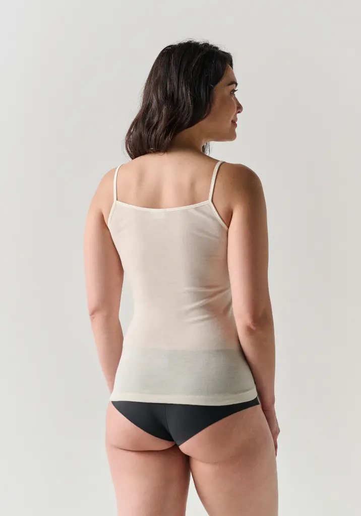 Caraco femme laine et soie fine dentelle couleur écru