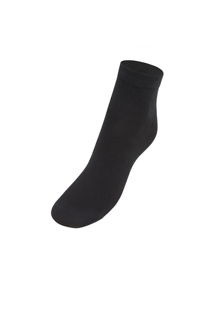 Socquettes mixtes en 100% fil d´Ecosse coton couleur noir