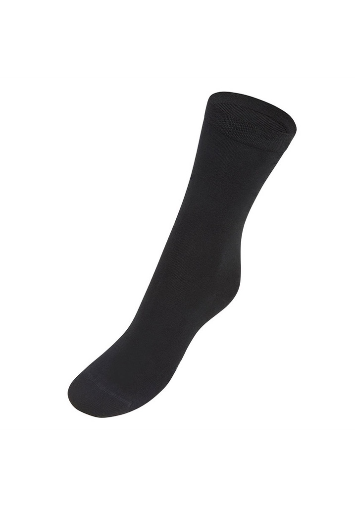 Chaussettes mixtes en fil d'Ecosse coton couleur noir