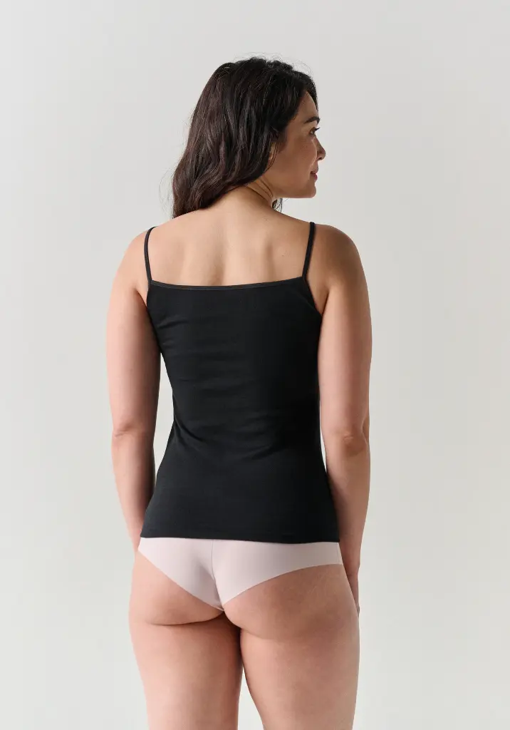 Caraco femme bien-être en jersey couleur noir