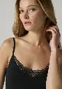 Caraco femme bien-être en jersey laine et soie couleur noir