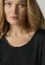 Sous vêtement chaud femme en laine et soie couleur noir