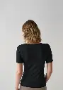 Sous vêtement chaud  femme en laine et soie couleur noir
