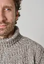 Pull laine et yack col roulé