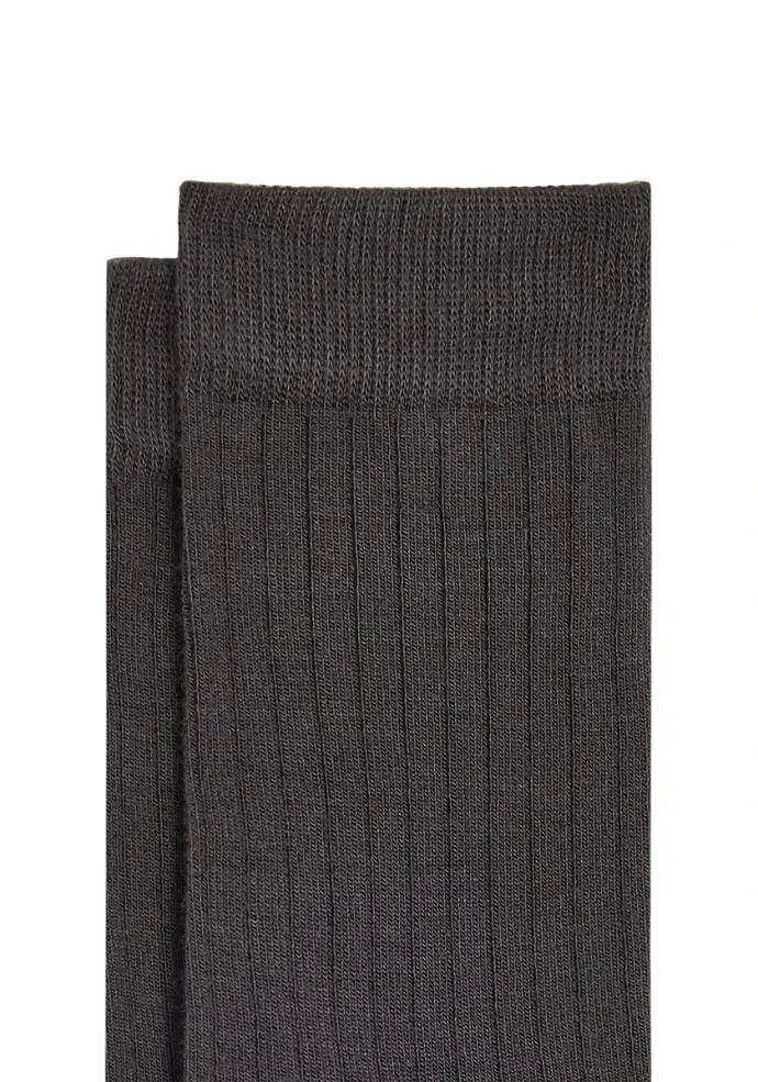 Chaussettes en bambou mixtes couleur grise sans coutures