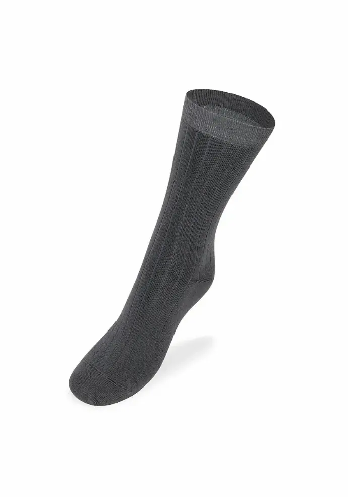 Chaussettes en bambou mixtes couleur grise sans coutures