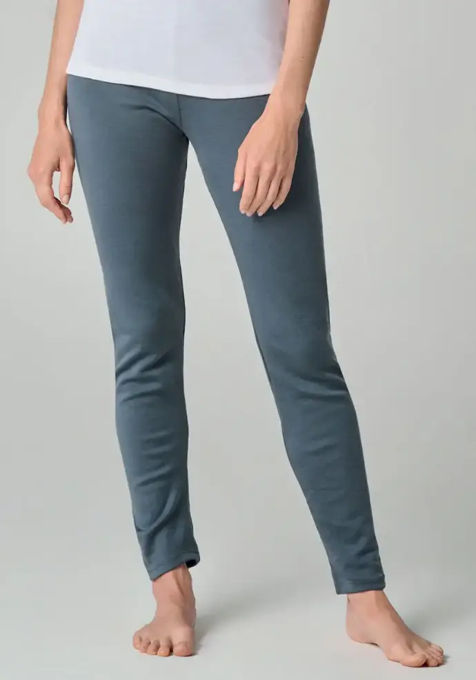 Caleçon femme chaud en laine mérinos couleur gris fabrication française