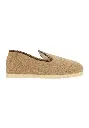 Chaussons pour  femme en mohair et alpaga couleur beige