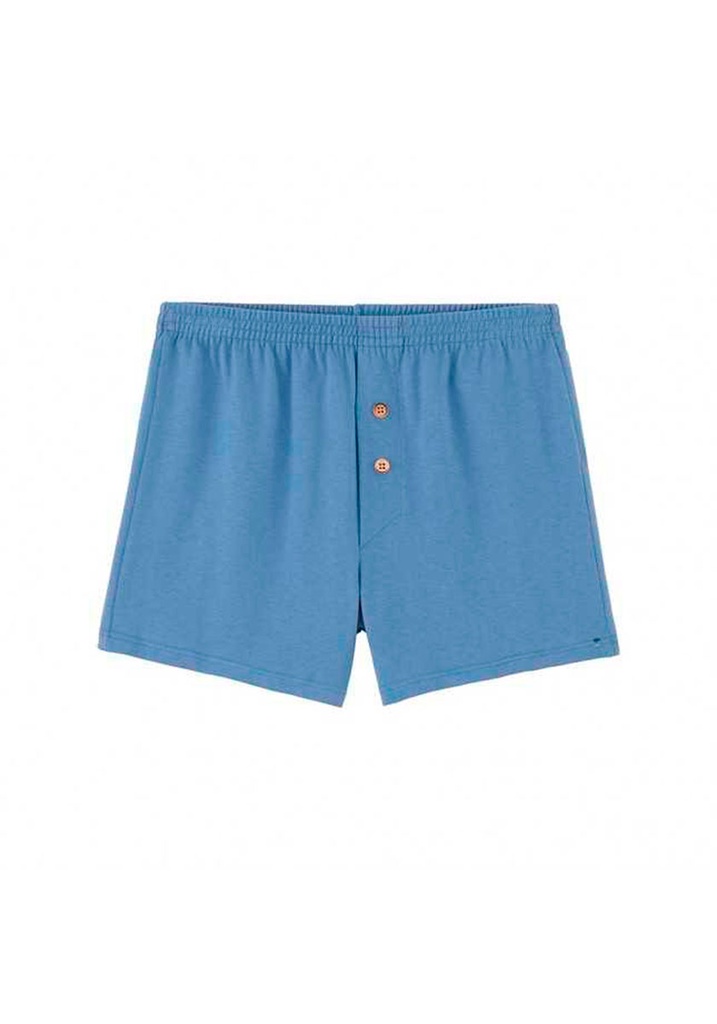 Caleçon homme en coton bio couleur bleu made in france