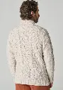 Pull irlandais pour homme en mérinos couleur beige écru