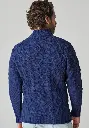 Pull irlandais pour homme en mérinos couleur bleu marine