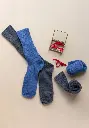 Lot chaussettes + mi-bas mixtes mohair coloris au choix