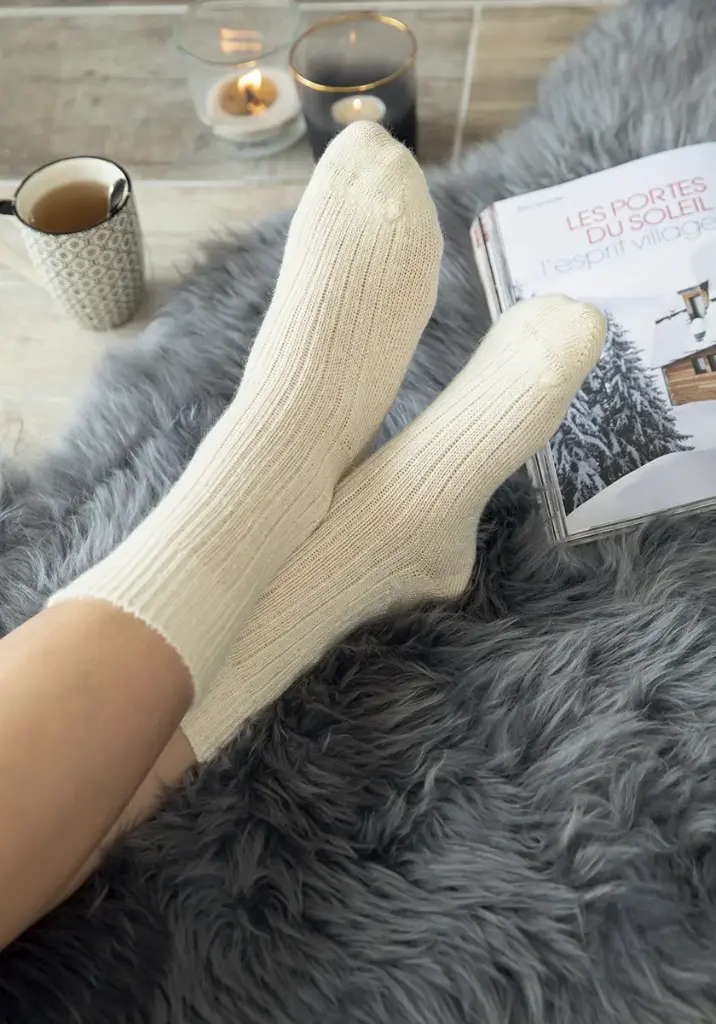 Lot chaussettes + mi-bas mixtes mohair de chevreau
