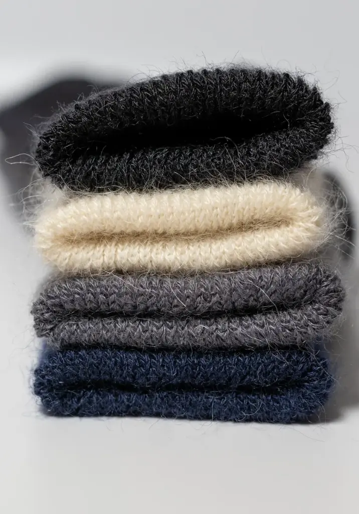 Lot chaussettes + mi-bas laine mohair