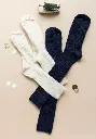 Lot chaussettes et mi-bas mixtes en laine