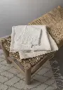 Draps de bain éponge coton bio couleur écru