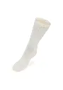 Chaussettes en coton fine fleur mixtes 3 coloris au choix