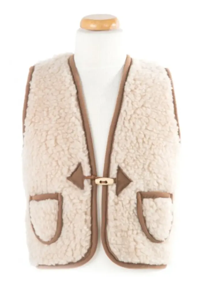 Gilet sans manches pour enfant en laine