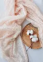 Etole femme mohair de chevreau couleur crème rosée