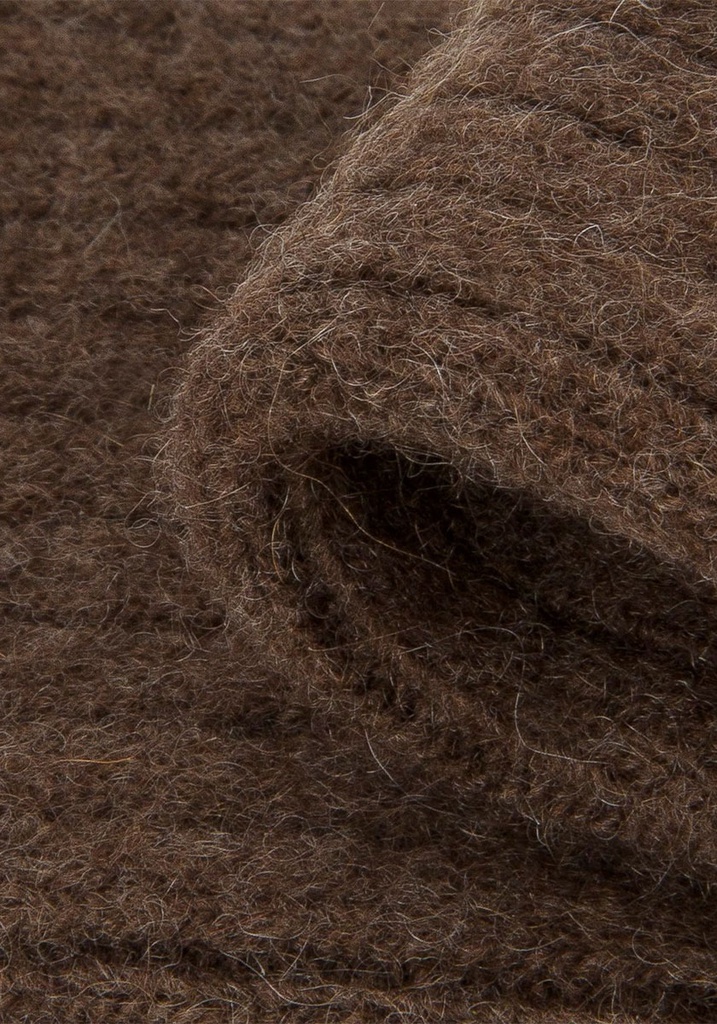 Chaussettes mixtes en laine de yack de Mongolie couleur marron