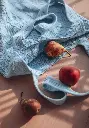 Sac tricot en coton bio grande anse
