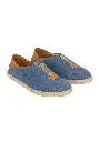Chaussures femme en toile avec élastique d'aisance couleur bleu clair