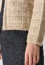 Gilet femme en tweed alpaga et laine
