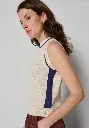 Débardeur femme en coton bio maille pointelle