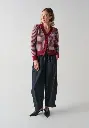 Cardigan pour femme en laine et alpaga fermeture 5 boutons