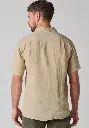 Chemise lin homme manches courtes forme liquette