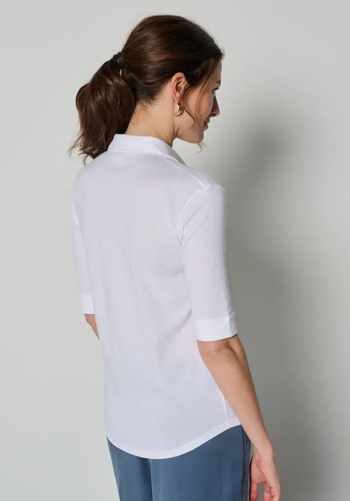 Chemise femme en coton pima couleur blanc