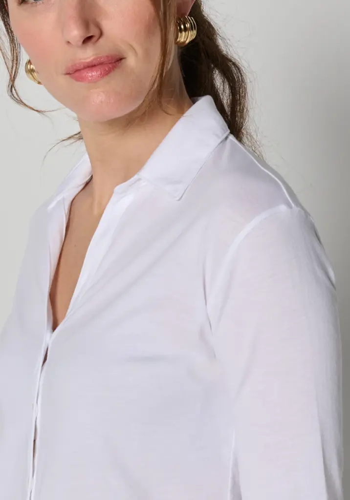 Chemise femme en coton bio manches courtes