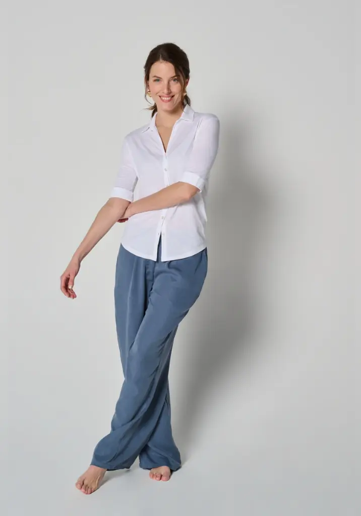 Chemisier léger en coton biologique pour femme