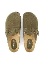 Sabots mixtes en cuir avec semelles préformées