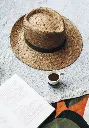 Chapeau homme en paille tressée