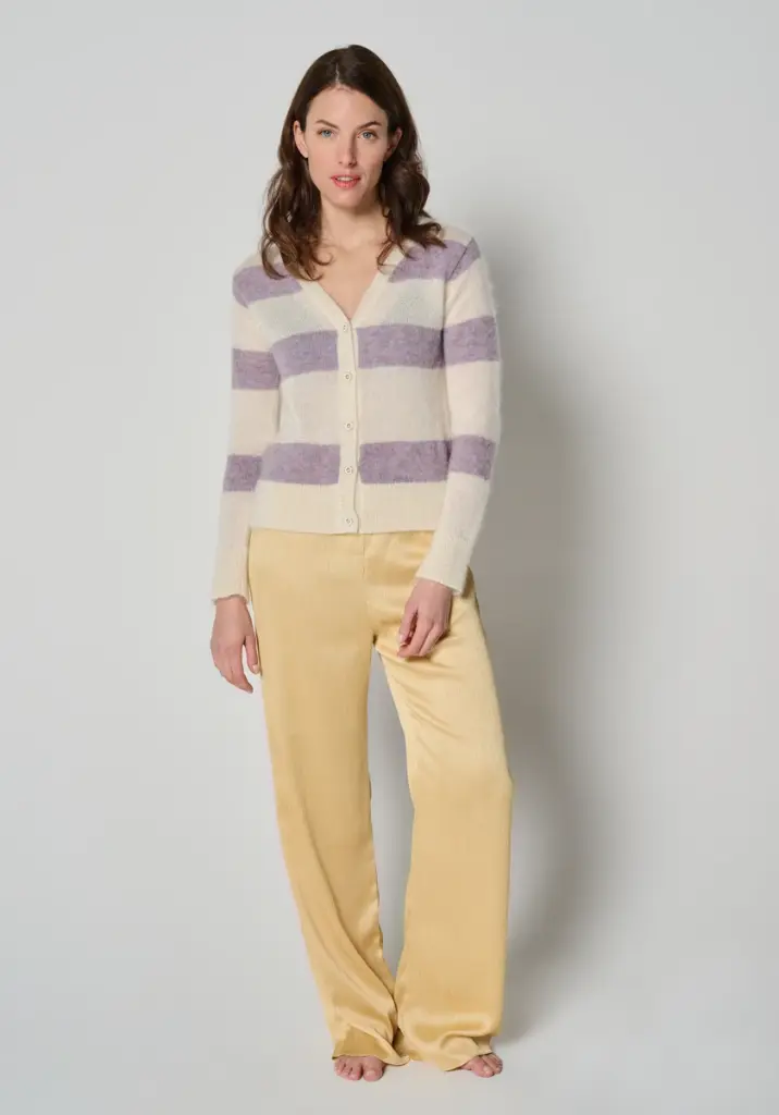 Gilet femme en laine manches longues