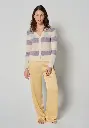 Gilet femme en laine manches longues