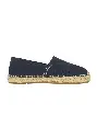 Espadrilles traditionnelles mixtes cousues main couleur bleu marine