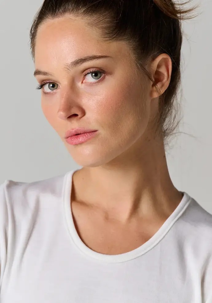 T-shirt femme manches courtes col rond