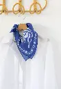 Foulard carré en voile de coton fabrication française