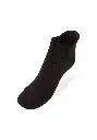 Socquettes mixtes en bambou couleur noir maille bouclette
