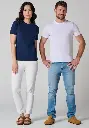 T-shirt homme en coton biologique couleur blanc fabrication française