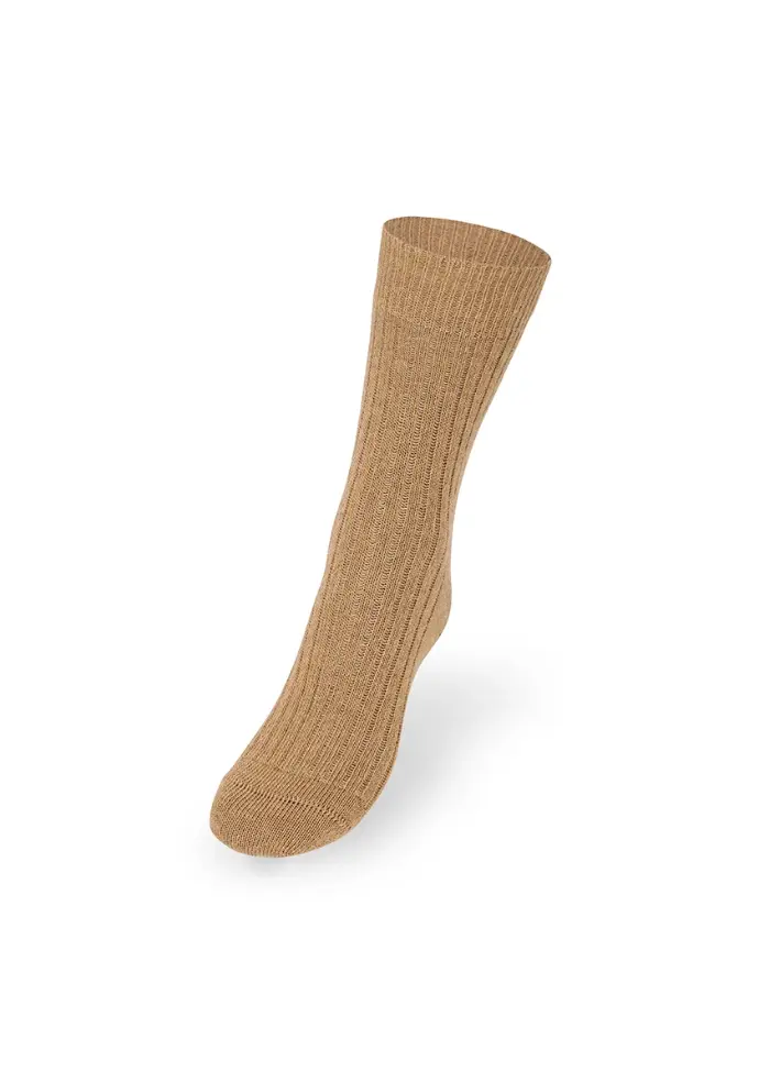 Chaussettes mixtes mohair grand confort couleur beige